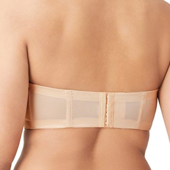 NWT Nude Wacoal Red Carpet Strapless Full Busted Underwire Bra 854119 - Picture 2 of 4